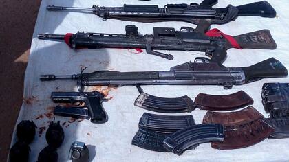 Armas secuestradas a al grupo terrorista Boko Haram