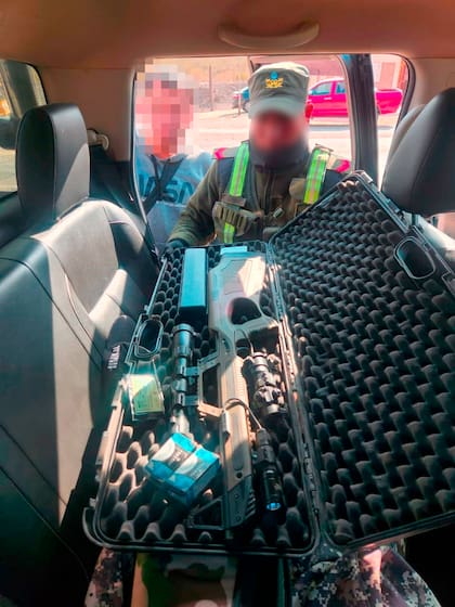 Armas y municiones incautadas por Gendarmería en Mendoza