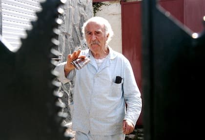 Arquímedes Puccio durante su arresto domiciliario en su casa de Pacheco, en noviembre de 2003