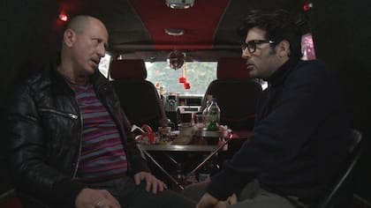 Una escena de El hombre de al lado, el film de 2010 protagonizado por Araoz y Spregelburd