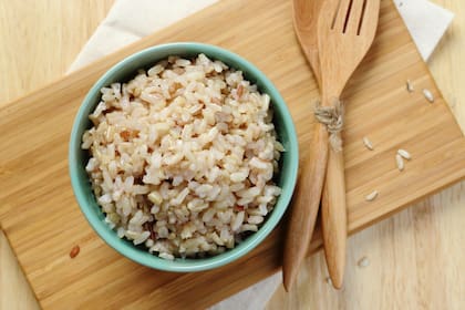 Arroz yamaní cocido.