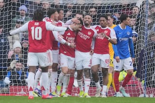 Arsenal golea 4-1 a Portsmouth en la Copa FA con triplete de Gabriel Martinelli