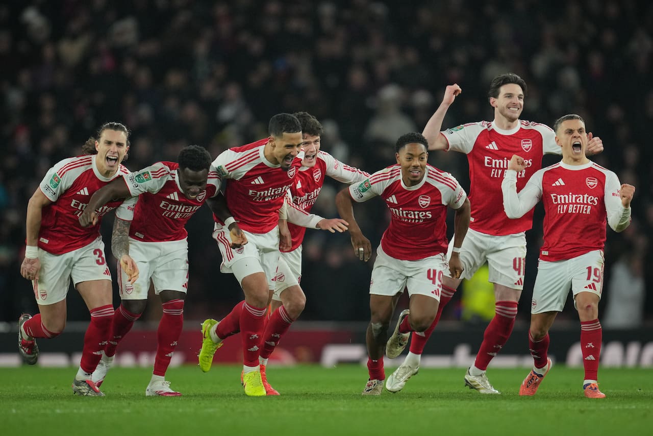 Arsenal vence a Crystal Palace en penales y avanza a semifinales de la Copa de la Liga - LA NACION