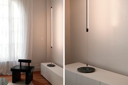 Artefacto de iluminación diseñado por el estudio.