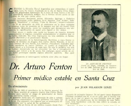 Arthur W. Fenton fue el primer médico de Santa Cruz