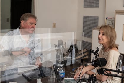 Arturo Puig y Selva Alemán en Regina FM, muestra de la buena sintonía que existía entre ellos para trabajar juntos