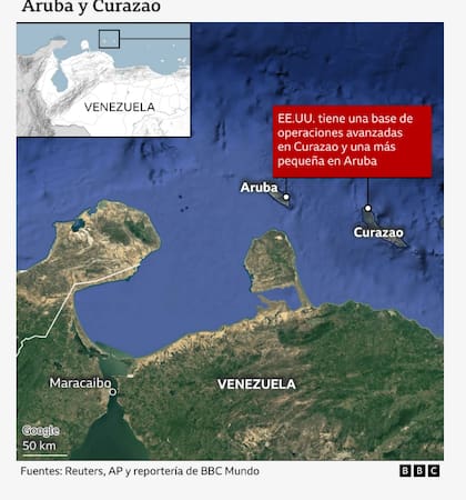 Aruba, Curazao y Bonaire están a 80 kilómetros de Venezuela.