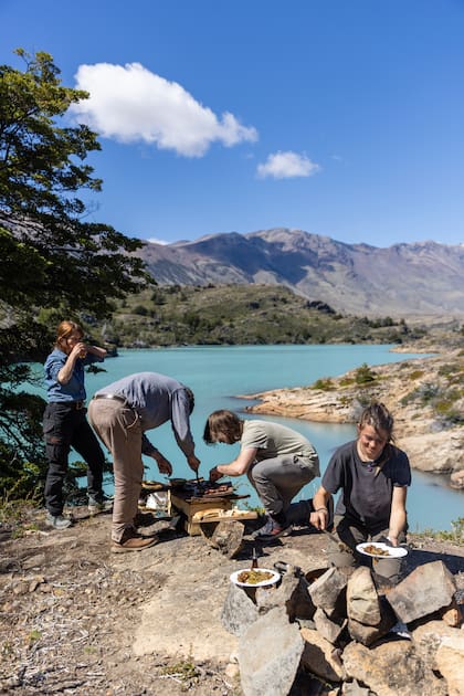 Asado a orillas del lago