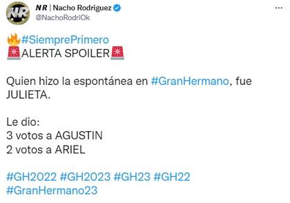 Aseguran que Julieta Poggio realizó la nominación espontánea