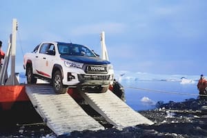 La pick up de Toyota que llegó a la Antártida con una misión especial
