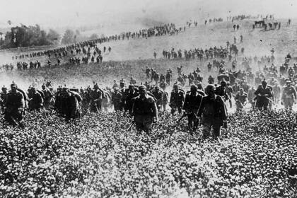 Una escena de la Primera Guerra Mundial