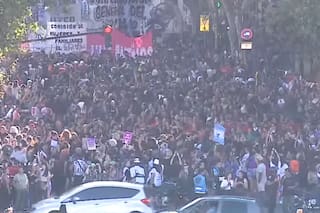 Comenzó la movilización en el Congreso por el 8M