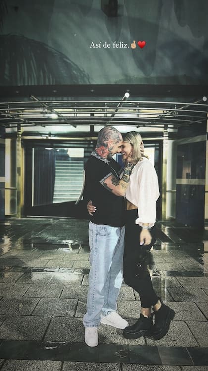 "Así de feliz", la frase que escribieron en la imagen donde se ve a Noir con Ramos (Instagram @emanuelnoir)