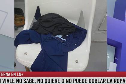 Así deja la ropa Jony Viale en el camarín