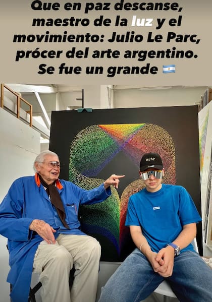 Así despidió Bizarrap a Julio Le Parc