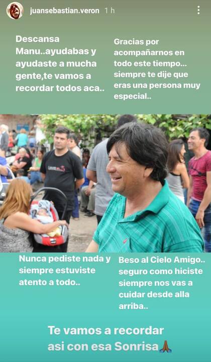 Así despidió Verón al "Brujo"