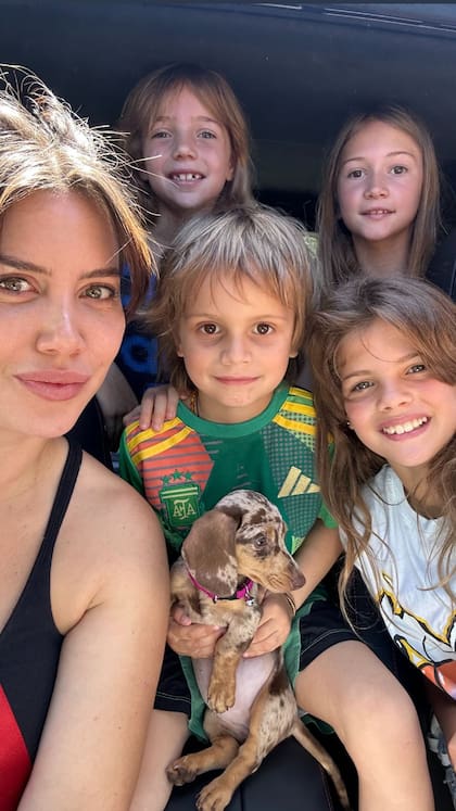 Así disfruta Wanda Nara el Día de la Madre con sus hijos