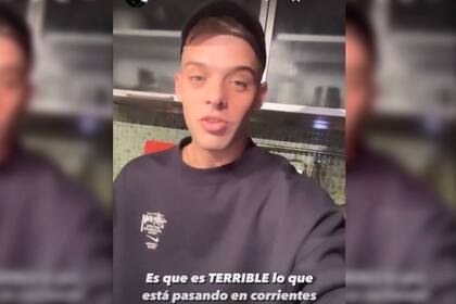 Así empezó todo. Santiago Maratea comenzó reflexionando sobre Corrientes y en minutos arrancó una colecta que terminó siendo millonaria