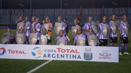 Así entraron a la cancha para el partido de Copa Argentina