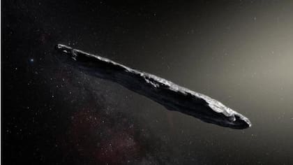 Así era la forma que tenía el cometa Oumuamua cuando atravesó nuestro sistema solar (Fuente: NASA)