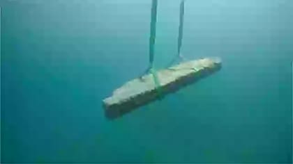 Así eran extraídos los restos de las profundidades marinas