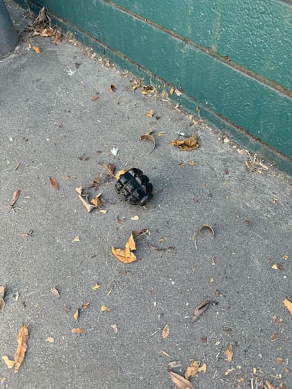 Así eran las cuatro granadas estilo ruso que se encontraron en California