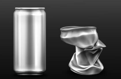 Así es como se vería una lata aplastada, como se vería el sumergible de OceanGate en caso de explotar