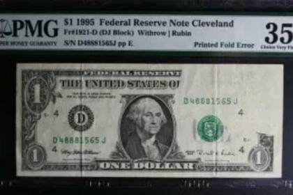 Así es el billete de un dólar que se vendería en 568 dólares