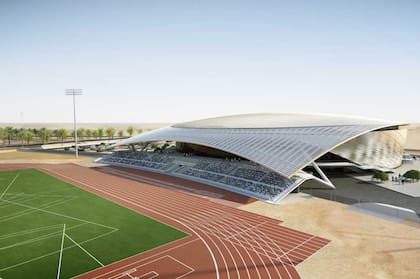 También hay un estadio atlético al aire libre para 1,000 personas, campos de entrenamiento adicionales en el interior