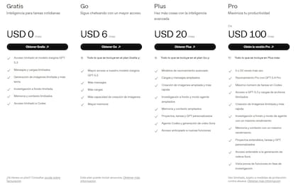 Así es el nuevo esquema de precios para las suscripciones a ChatGPT
