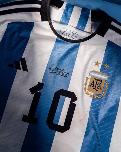 Así es la camiseta que utilizó Lionel Messi en la Copa del Mundo 2022