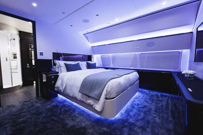 Así es la habitación principal del Boeing 767 VIP