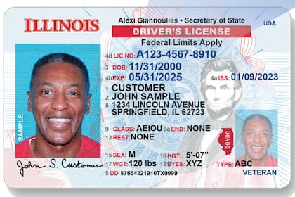Así es la licencia de conducir en Illinois.