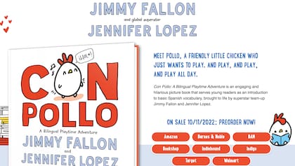Así es la plataforma en la que se informan todos los detalles del nuevo libro de Jennifer Lopez y Jimmy Fallon