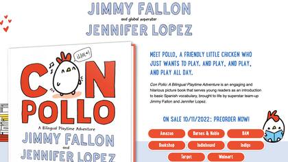 Así es la plataforma en la que se informan todos los detalles del nuevo libro de Jennifer Lopez y Jimmy Fallon