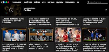 Así es la plataforma MiTelefé, en la que se puede acceder a contenido relacionado con el Mundial de Clubes