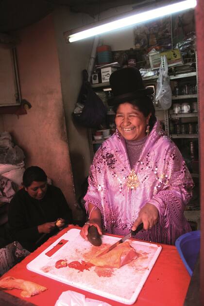 Así es mi vida. ''''Estoy vieja y algo cansada de pelear'''', dice La campeona, que también atiende una modesta fonda
