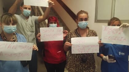 Así esperaban a Marcela Acuña en el hospital