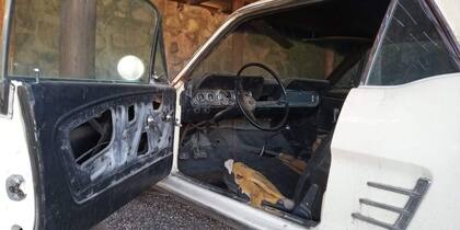 Así estaba el auto cuando fue encontrado