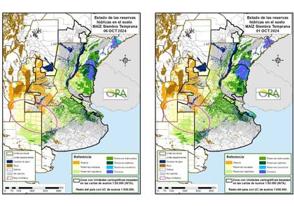 Así estaban las reservas de humedad antes de las lluvias