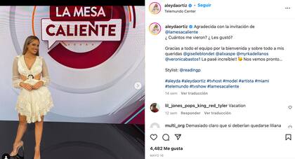 Así fue el ingreso de Aleyda Ortiz a Telemundo