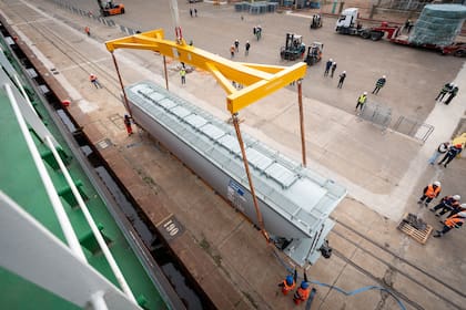 Así fue el momento de la descarga