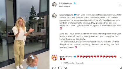 Así fue el posteo de Luisana Lopilato en Instagram