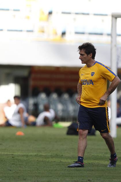 Guillermo, en la Bombonera