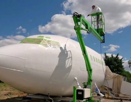 Así fue el proceso de remodelación del avión