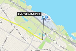 Así fue el recorrido del helicóptero que se estrelló en una cancha de tenis en Palermo