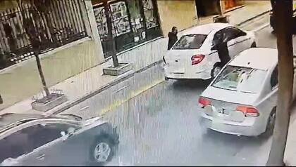 Así fue el robo de motochorros en Recoleta