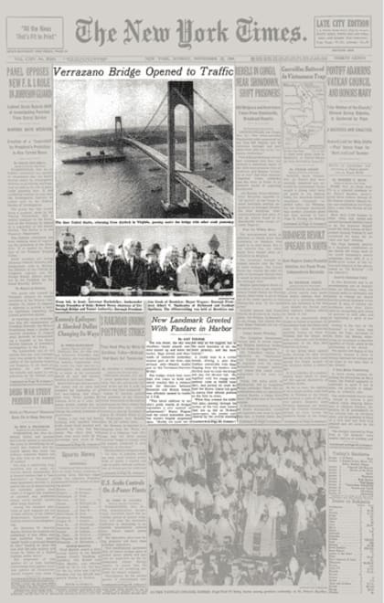 Así fue la tapa del New York Times el día después de la ceremonia de inauguración
