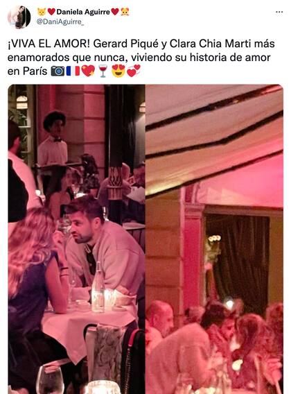 Así fueron captados Gerard Piqué y Clara Chía Marti durante su escapada a París