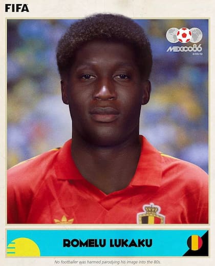 Así hubiese lucido Lukaku en el '86, según la FIFA